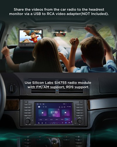 For BMW E39 Eonon E39A13 Android 13 CarPlay Car Radio GPS Navi Stereo Head Unit - Picture 13 of 21