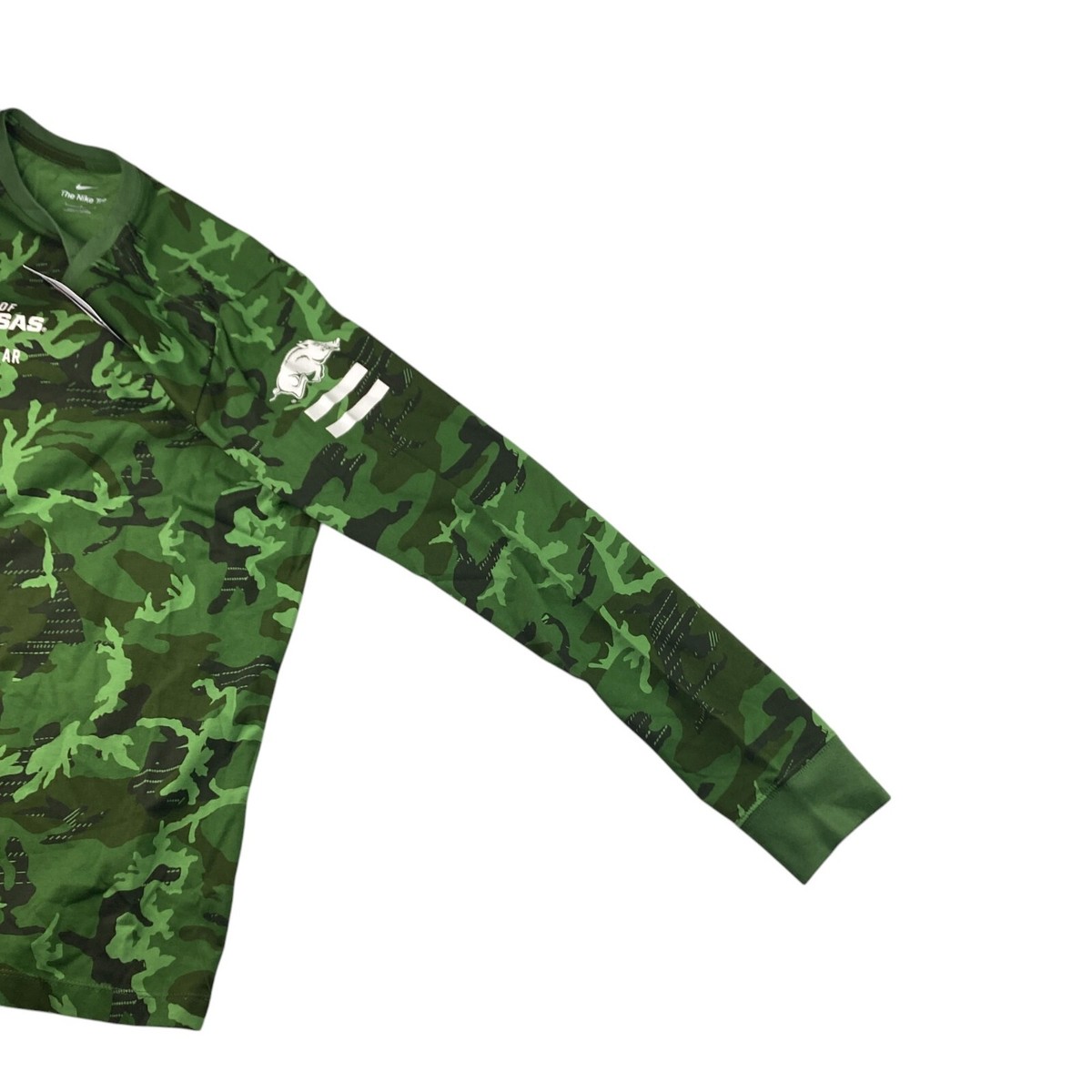 NEW Arkansas Razorbacks Military Salute To Service Nike Tee