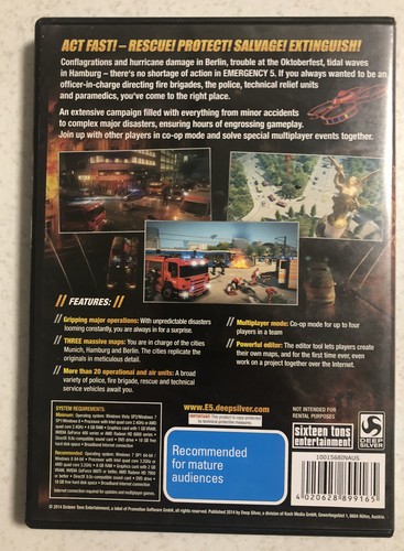 EMERGENCY 5 PC DVD GAME - Picture 2 of 2