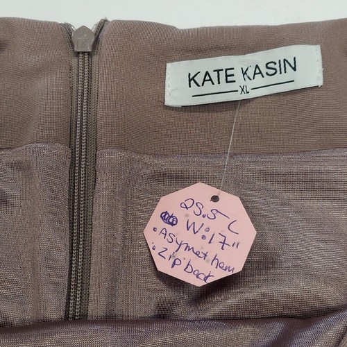 Kate Kasin Cinch Mock Wrap Style Pencil Skirt - Picture 7 of 15
