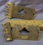 antique fancy brass hasps for album or book as found for restoration
