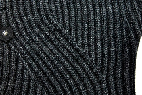 Marc Aurel Wool Blend Top Sweater Cardigan Gray Black sz 36 Great Condition - Picture 5 of 9