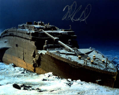 ROBERT BALLARD SIGNED AUTOGRAPHED 8x10 PHOTO FOUND THE TITANIC RARE BECKETT BAS