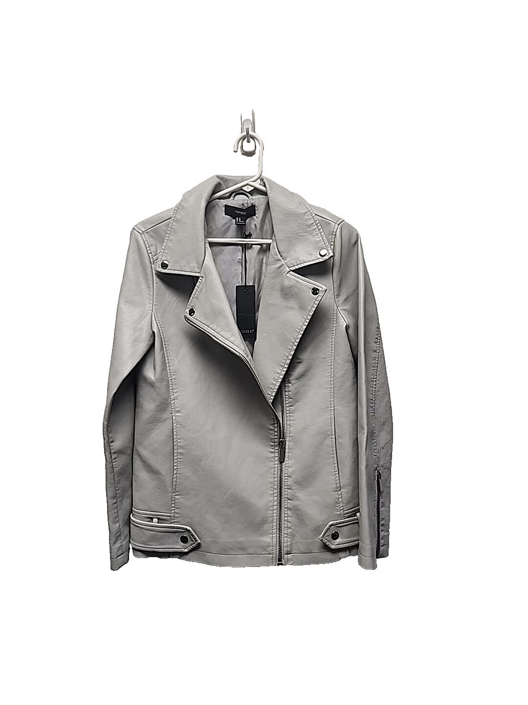 Jaqueta Motoqueiro FOREVER 21 sólido, Casacos, jaquetas e Coletes para mulheres