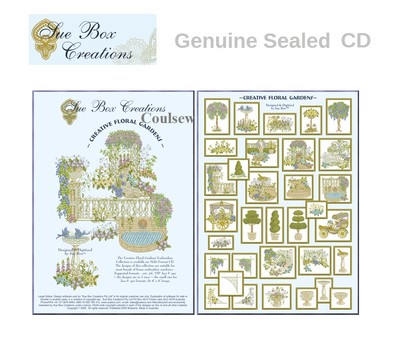 ORIGINAL SUE BOX DESIGN CD - Creative Floral Gardens Multi Format + GRATIS SAMPLER