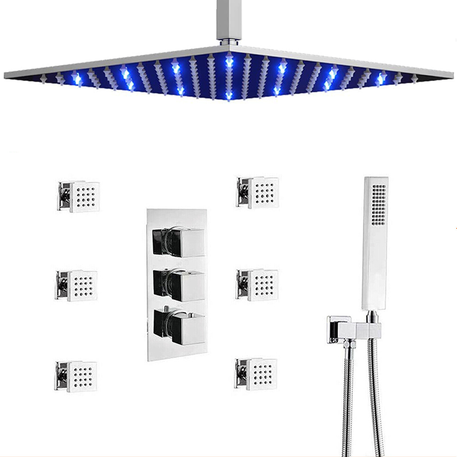 Combo Set Thermostatic Valve Massage System