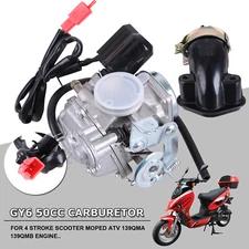 139QMB Carburetor for GY6 50cc 49CC 4 Stroke Scooter Taotao Intake Manifold atv