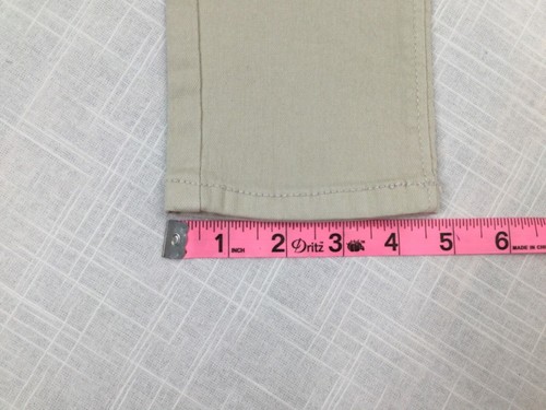 Thereabouts Girls High Rise Skinny Button Fly Tan Adjustable Waist Pants Sz 7 - Picture 9 of 9