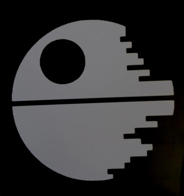 Custom Star Wars Death Star Vinyl Decal Sticker new, Vader, 4x4 Inches!!