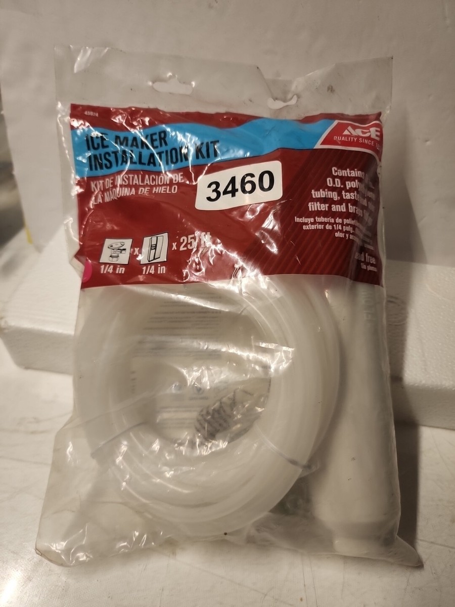 Confezione Da 12 Kit Installazione Macchina Ghiaccio | Tubo 25 Piedi X 1/4'' OD