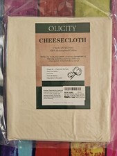 Olicity Cheesecloth, Grade 90, 45 Sq Feet, Reusable Cheese Cloth Ultra Fine.