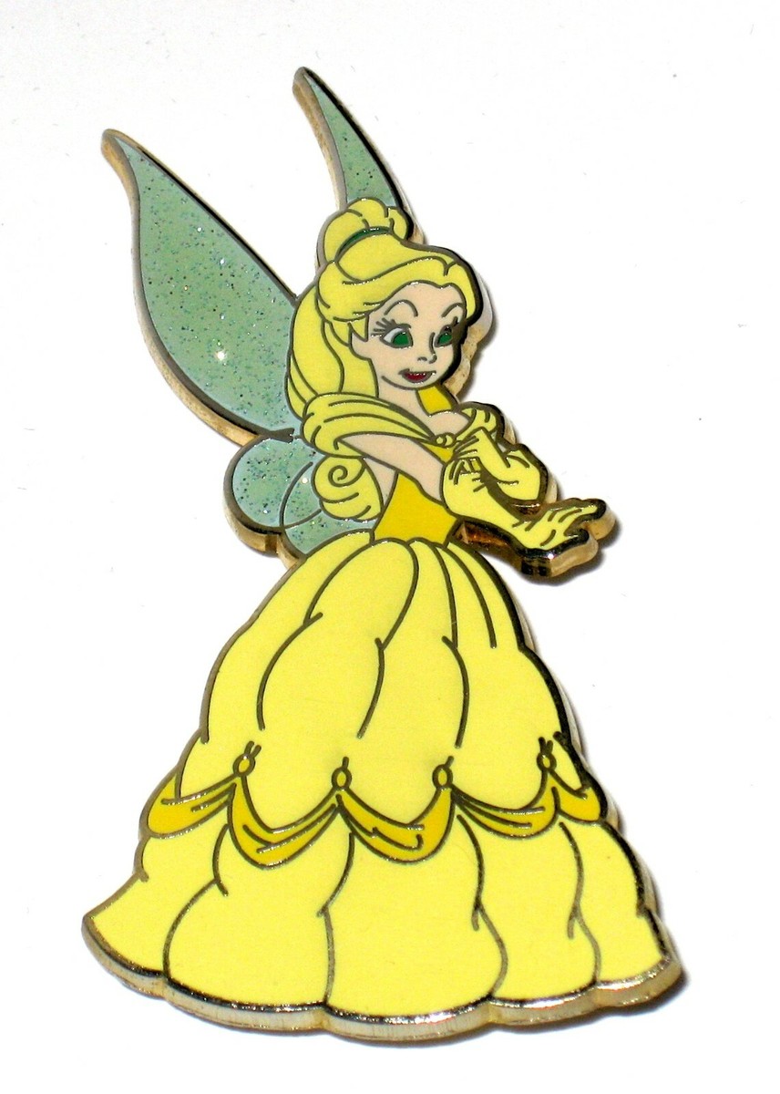 ディズニーグッズ　42 Tinker Bell JUMBO LE Disney Pin LE300 ✿ Tink in Belle Dress
