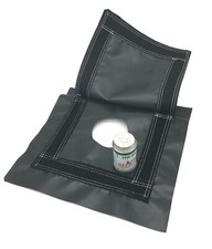 Bounce House Water Slide Drain Flap Kit Black With 4oz Glue DIY