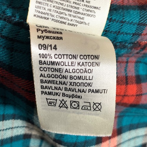 Wrangler Karohemd Herren Medium rot/grün Western Langarm 100% Baumwolle sehr guter Zustand - Bild 11 von 11