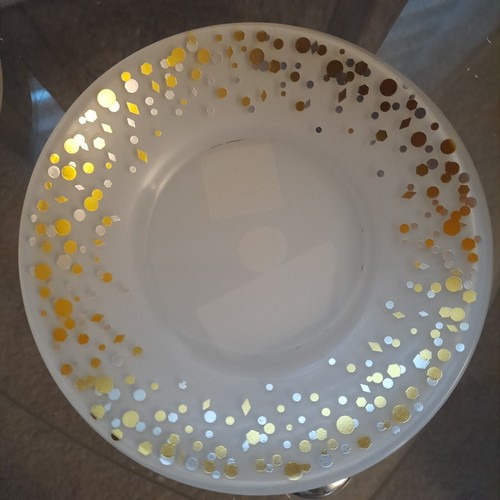 Boxed Yankee Candle Silver & Gold - Holiday Party Small Shade & Plate - Picture 4 of 19