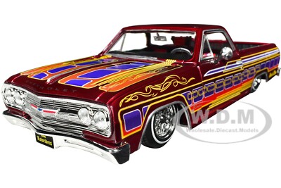 1965 CHEVROLET EL CAMINO LOWRIDER CANDY RED 1/25 DIECAST