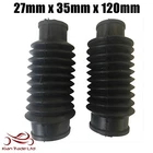 MOTORCYCLE PAIR RUBBER FORK GAITERS GAITORS BOOTS - 27mm x 35mm x 120mm MCR-1162
