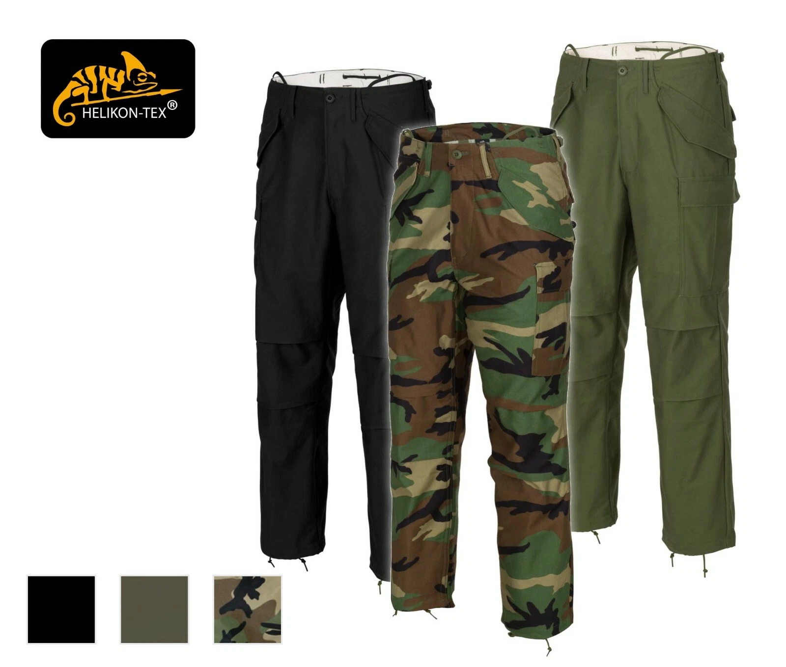 Helikon-Tex M65 style Trousers Combat Pants Army Oldschool Cargo Woodland