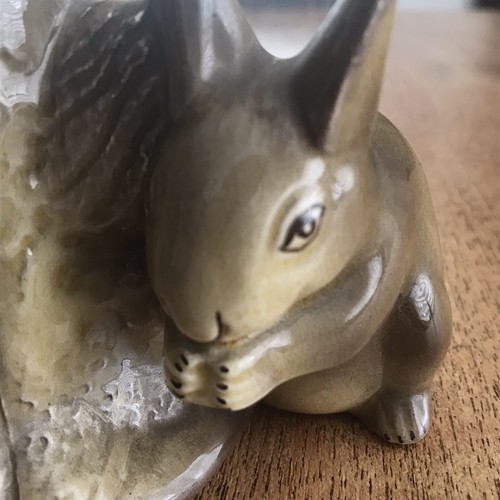 Vintage Avon Ware Squirrel Tree Trunk Planter Plant Pot 1950s Retro Autumn Decor - Picture 7 of 11