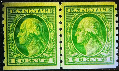Scott US 412 MNH Line Pair Jumbo /Superb