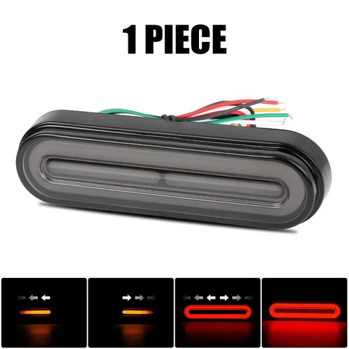 Fanale posteriore moto led con luce segnale di svolta DRLRed luci stop freno posteriori - Foto 17 di 17