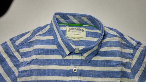 Neu Mini Boden Jungen Shirt GR 11 12 Himmelblau Weiß Neu - Bild 5 von 5