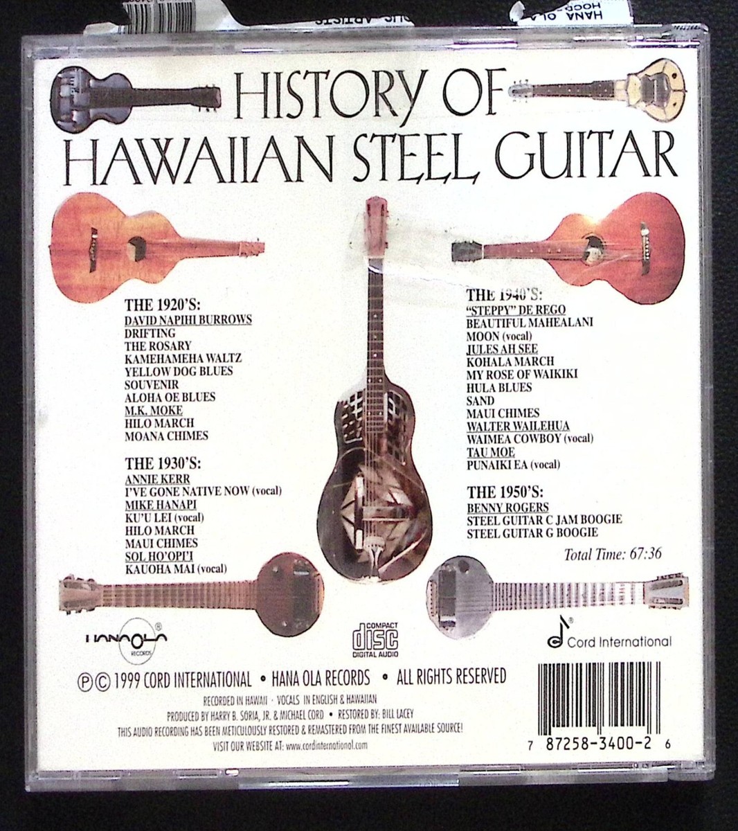 HISTORY OF HAWAIIAN STEEL GUITAR 1927 TO 1950 ACOUSTIC HISTORY OF HAWAIIAN STEEL GUITAR 1927 TO 1950 ACOUSTIC
