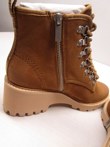 Dolce Vita Boots Womens 8 Huey Hiker Whisky Nubuck Lace & Zip NEW - Picture 9 of 12