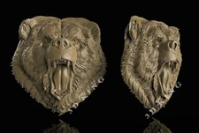 STL 3D Models Angry Bear Head for CNC Router Engraver Aspire Artcam 3D Printer