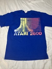 Vintage Atari 2600 Blue Short Sleeve T Shirt Size Medium