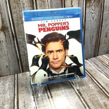 Brand New Mr. Popper's Penguins (Blu-ray + DVD, 2011) Jim Carrey Factory Sealed