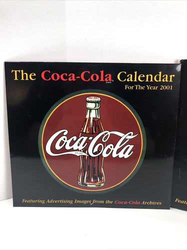 VINTAGE 2001 COCA-COLA CALENDAR Featuring Ad Images From Coca Cola Archives - Picture 2 of 9
