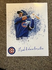 MIGUEL AMAYA Signed RARE FULL NAME Chicago Cubs 11x14 PHOTO Autograph Prospect