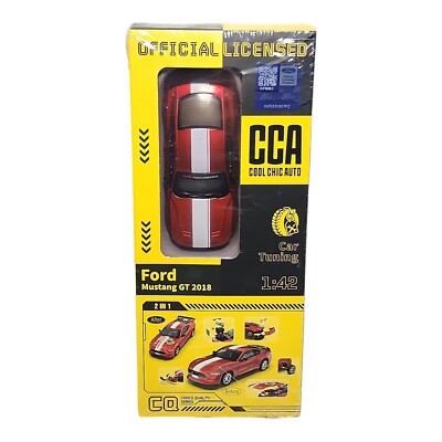2018 Ford Mustang GT Toy Car Model Kit 1:42 Diecast Red Cool Chic Auto New