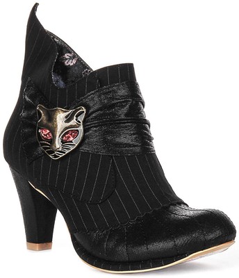 Irregular Choice Miaow Pinstripe Party Style Womens  Heels Black US 5 -  11