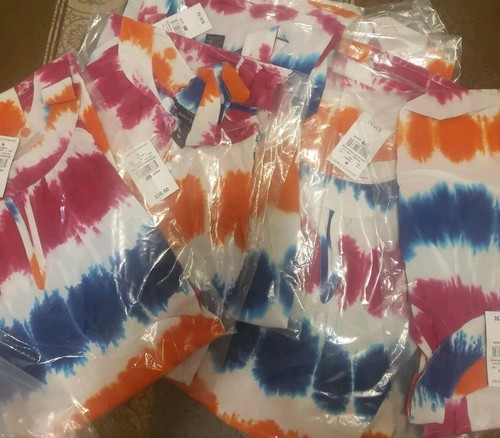 Ashley's Stewart Women tye dye shoulders out plus size sleeveless tank crop top - Picture 3 of 3