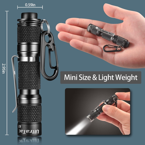 Tiny Keychain EDC Flashlight Everyday Carry Mini Flashlight Flash Super Bright - Picture 3 of 12