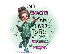 Ignore People, Mouse Pad, Sublimated, Can Personalize, Made to Order mp265