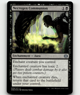 MTG Necrogen Communion 99 FOIL Phyrexia: All Will Be Uncommon | eBay