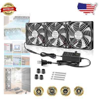 Energy-Efficient 120mm Computer Fans with Speed Control, Ideal for Airflow