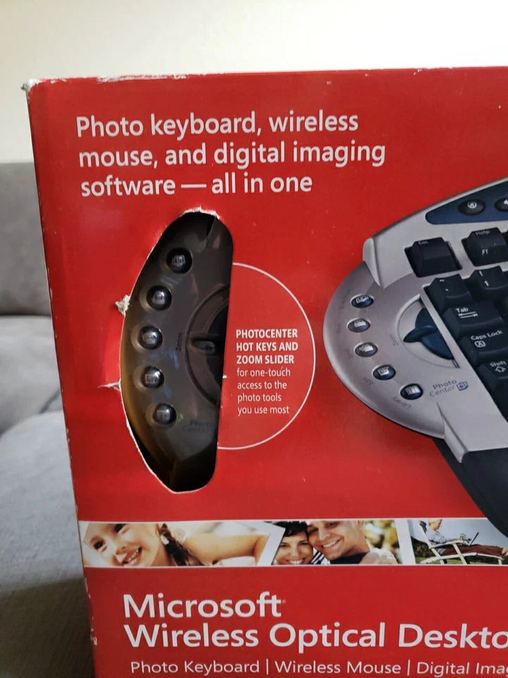Microsoft Wireless Optical Desktop 5000 Keyboard Wireless Mouse Image Software - Image 2 of 4