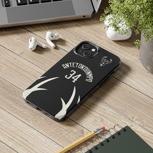 Giannis Antetokounmpo Milwaukee Bucks - Basketball iPhone und Samsung Hülle schwarz - Bild 17 von 43