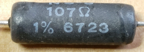 (20) VINTAGE DALE RESISTORS - NS-5 107Ω 1% 6723 - NOS - Picture 5 of 5