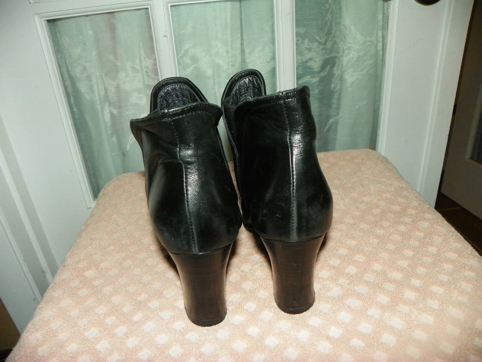 FILIPPO RAPHAEL черный мягкой кожи пятки ботинок женщин 39,5 Италии - Изображение 4 из 4