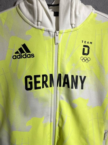 Germany Team Olympic Games Training Jacket With Hood Adidas Woman Size S (10) - Picture 4 of 11