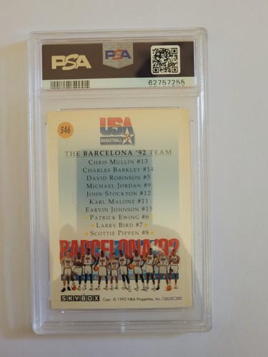 1991 Skybox Team USA 3 #546 Pippen Ewing Larry Bird Olympics PSA 7 - Bild 4 von 5