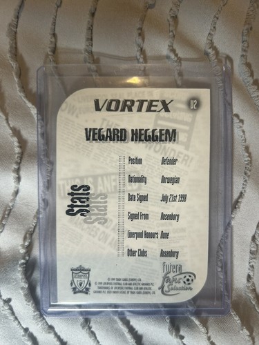 Liverpool 1999 Futera Fans Selection SINGLE Heggem Die Cut - 第 2/2 張圖片