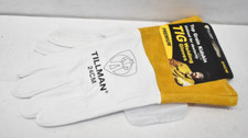 Tillman Top Grain Kidskin Unlined TIG Welding Gloves Premium 24CM Yellow/White