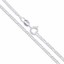 thumbnail 3 - Sterling Silver Diamond-Cut Flat Figaro Link Chain Solid 925 Italy Necklace