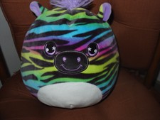 Squishmallows Squad Rainbow/TIE DYE Zebra 9 CUTE SOFT CUDDLY KIDS GIFT L K WOW